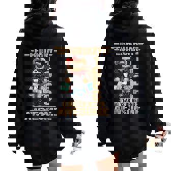 Ours En Peluche 60 Ans Février 1966 Pour Sweat à capuche oversize pour femme avec imprimé dans le dos - Cadeauxyz