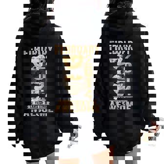 Ours En Peluche Pour 12 Ans Février 2014 Sweat à capuche oversize pour femme avec imprimé dans le dos - Cadeauxyz