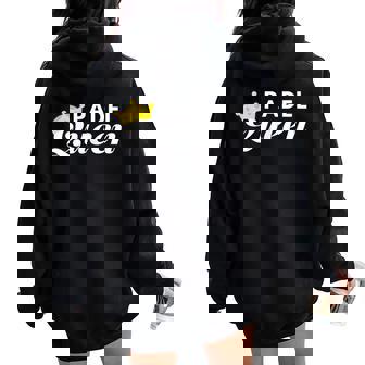 Padel Queen Divertente Uomo Padelista Regalo Per Lei Felpa con cappuccio oversize da donna con stampa posteriore - Novitaregali