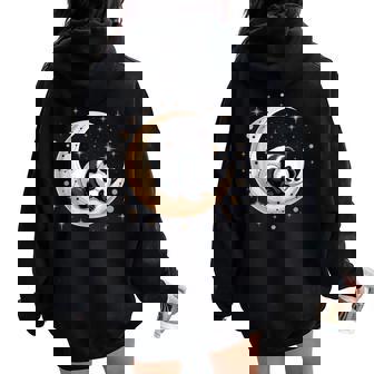 Panda Sleeping Cute Sleeping Animal Sleep Panda Women Oversized Hoodie Back Print | Seseable CA