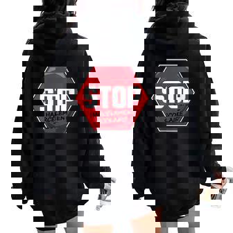 Panneautop Pour La Lutte Contre Le Harcèlementcolaire Sweat à capuche oversize pour femme avec imprimé dans le dos - Cadeauxyz