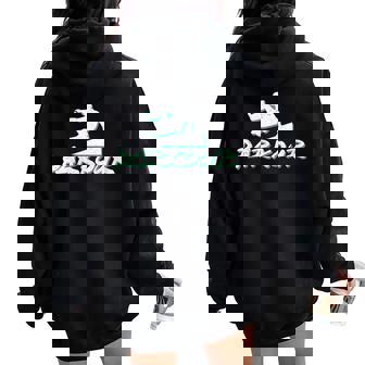 Parkour Parcouring Extreme Athletes Parcour Obstacle Run Women Oversized Hoodie Back Print | Mazezy