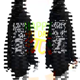 Pi Day Math Teacher March 14Th Happy Pi Day 314 Pi レディース オーバーサイズ パーカー バックプリント - Kawaiitshirt