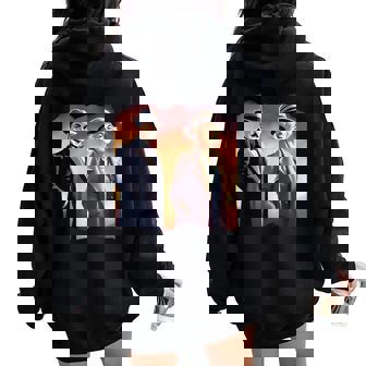 Poirot Miss Marple Ensemble Sweat à capuche oversize pour femme avec imprimé dans le dos - Cadeauxyz