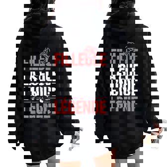 Pour Filleule Humour Cadeau Humoristique Drôle Sweat à capuche oversize pour femme avec imprimé dans le dos - Cadeauxyz