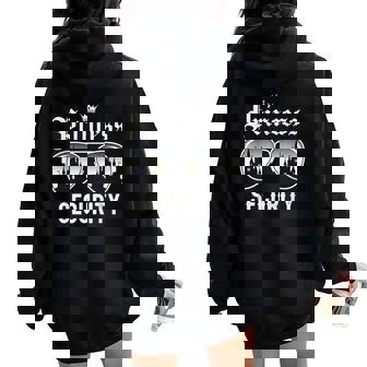 Princess Security Protection Castle Royal Birthday Girls Women Oversized Hoodie Back Print | Seseable UK