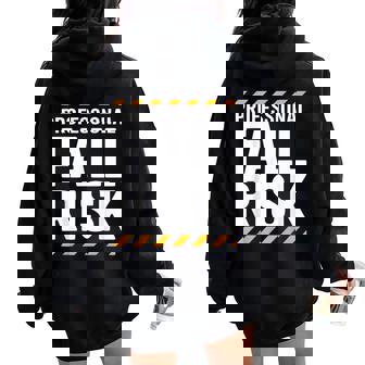 Professional Fall Risk Extreme Sports Injury Women Oversized Hoodie Back Print | Seseable CA