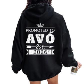Promocionado A Avo Est 2026 Nueva Abuela Revelarintage Women Oversized Hoodie Back Print - Regaloses