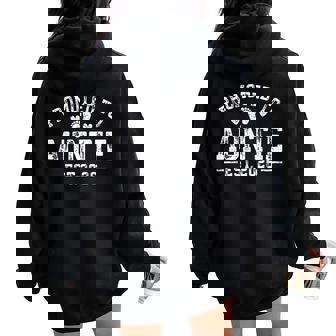 Promoted To Auntie Est 2026 Auntie To Be 1St Time Aunt Women Oversized Hoodie Back Print - Thegiftio