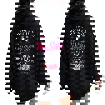Promoted To Big Sister Again Est 2026 New Sister Women Oversized Hoodie Back Print | Seseable FR