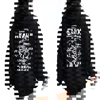 Proud Grandma Of A Sailor Us Veteran Family Matching Women Oversized Hoodie Back Print | Mazezy