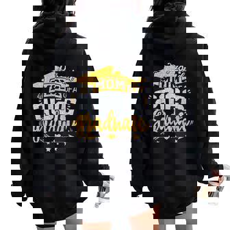 Proud Mom Of A 2026 Graduate Grad Senior Graduation Mother Women Oversized Hoodie Back Print | Seseable CA