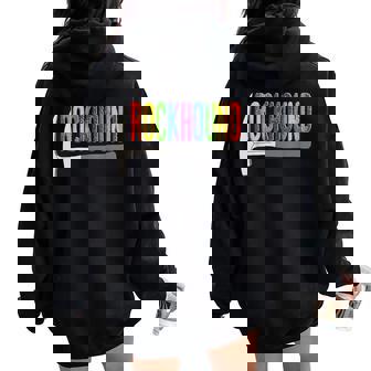 Rainbow Rockhound ロックピック 地質学ハンマー ロックハウンディング レディース オーバーサイズ パーカー バックプリント - Kawaiitshirt