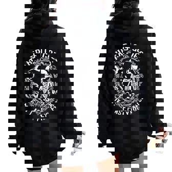 There It Goes My Last Flying F-Ck Cute And Sarcastic Women Oversized Hoodie Back Print | Seseable FR