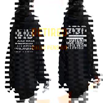 Retirement Best Retired 2026 For Dad Mom Women Oversized Hoodie Back Print | Seseable UK