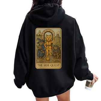 Rpg Gamer D20 Cats ide Quest Nerdy Hommes S Enfants Sweat à capuche oversize pour femme avec imprimé dans le dos - Cadeauxyz