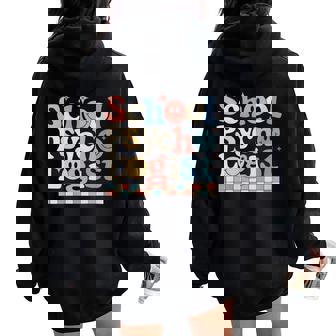 School PsychologistStudent Advocate Educational Psychology Women Oversized Hoodie Back Print | Mazezy