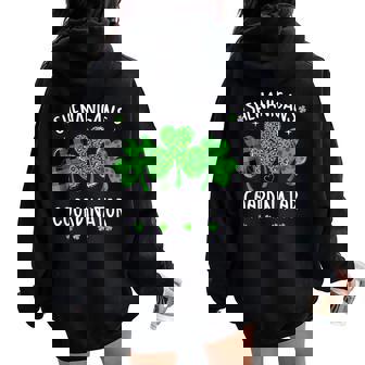Shenanigans Coordinator Teacher St Patrick's Day Irish Women Oversized Hoodie Back Print | Seseable FR