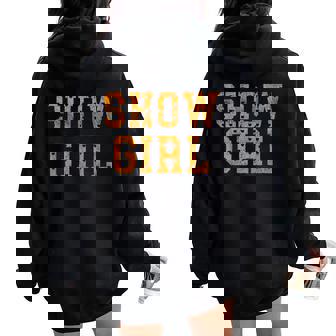 Show Girl Era Bold Statement Women Oversized Hoodie Back Print | Mazezy