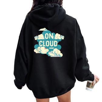 In The Sky On Cloud Nine Costume For Boys And Girls Women Oversized Hoodie Back Print - Thegiftio UK