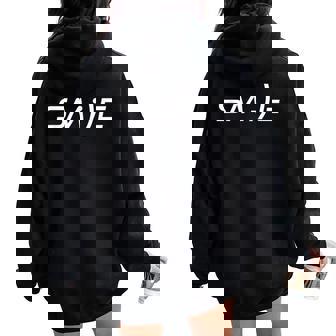 Smile Cadeau Homme Humour Original Drole Anniversaire Sweat à capuche oversize pour femme avec imprimé dans le dos - Cadeauxyz