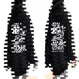 Sneaker Head Street Style Just A Girl Who Loves Sneakers Women Oversized Hoodie Back Print - Thegiftio