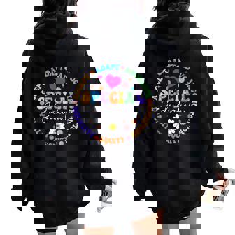 Special Education Squad Dream Team Sped Teacher Appreciation Women Oversized Hoodie Back Print | Seseable FR