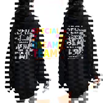 Special Education Team Back To School Sped Teacher Women Oversized Hoodie Back Print | Seseable CA