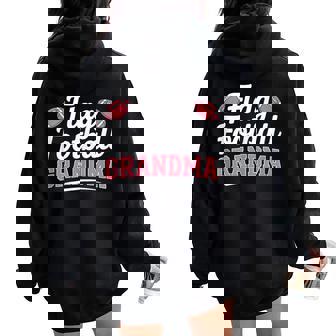 Sports Playing Women And Grandmother Flag Football Grandma Tank Top Women Oversized Hoodie Back Print | Mazezy