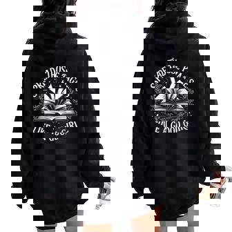 Spread Those Pages Like A Good Girl Women Oversized Hoodie Back Print | Seseable UK