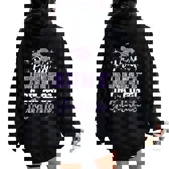 Super Proud Aunt Of 2026 Graduate Senior Graduation Family Women Oversized Hoodie Back Print | Seseable UK