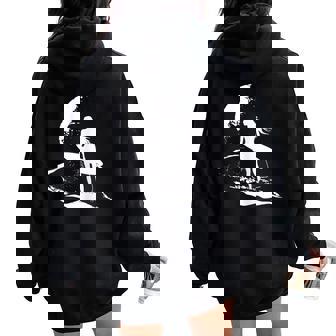 Surfeuse Fan Deurf Pour Filles Sweat à capuche oversize pour femme avec imprimé dans le dos - Cadeauxyz