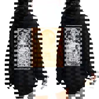 Tarot Card The Cat Mom Women Oversized Hoodie Back Print | Seseable FR