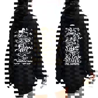 Tattoo Inked Mama Some Moms Have Tattoos & Say Bad Words Women Oversized Hoodie Back Print - Thegiftio