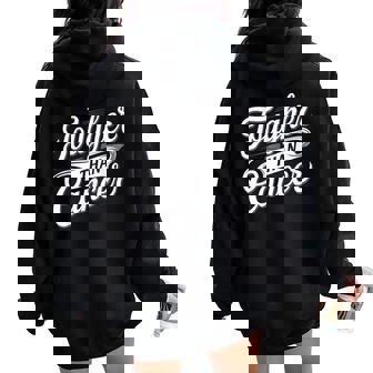 Tougher Than Cancer Support Squad Cancer Survivor Women Women Oversized Hoodie Back Print | Seseable FR