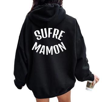 Ufre Mamon Nostalgia Post Punk 80'S Cuello Women Oversized Hoodie Back Print - Regaloses