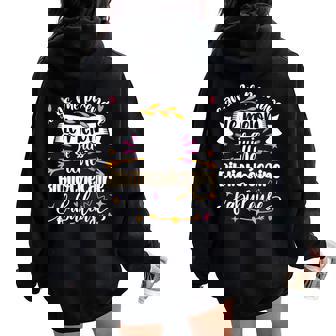 Une Bibliothécaire Fabuleuse Drole Bibliotheque Enfant Sweat à capuche oversize pour femme avec imprimé dans le dos - Cadeauxyz