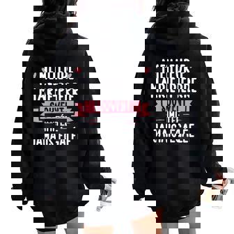 Unique Women's Humour Personalized Name Marie-Pierre Sweat à capuche oversize pour femme avec imprimé dans le dos - Cadeauxyz