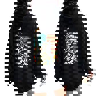 Usa Statue Of Liberty 4Th Of July Party Beer Patriotic Men Women Oversized Hoodie Back Print | Mazezy