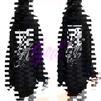 V8 Girl Muscle Car Girl Women Oversized Hoodie Back Print - Regaloses