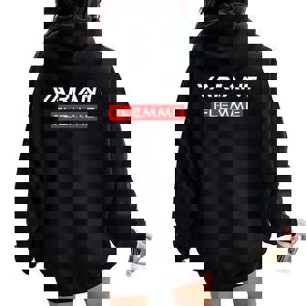 Variant Flemme Cadeau Homme Humour Original Drole Sweat à capuche oversize pour femme avec imprimé dans le dos - Cadeauxyz