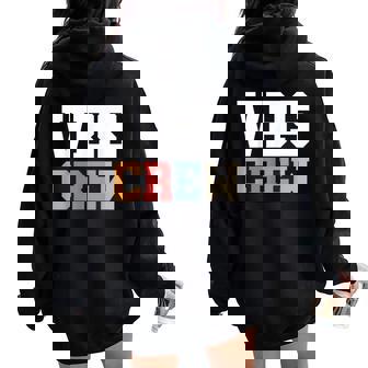 Vbs Crew Faith-Based Gathering Sunday School Teacher Women Oversized Hoodie Back Print - Thegiftio