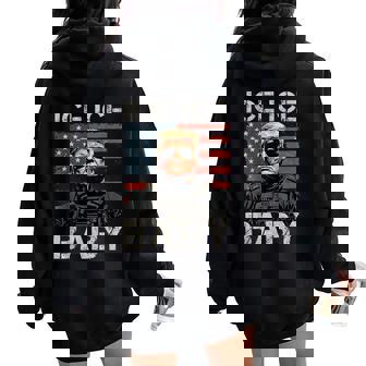 Vintage Ice Ice Baby Trump Women Women Oversized Hoodie Back Print - Thegiftio