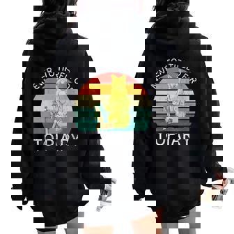 Vintage Never To Tired For Topiary Retro Topiary Lover Women Oversized Hoodie Back Print | Mazezy