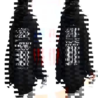 Vintage Usa Flag Faith Family Freedom Patriotic Christian Women Oversized Hoodie Back Print | Mazezy