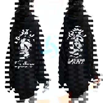 Volleyball Grandma Splash Volleyball Grandma Women Oversized Hoodie Back Print | Mazezy