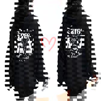 Volleyball Senior Mom 2026 Final Set Volleyball Senior Mama Women Oversized Hoodie Back Print | Seseable FR