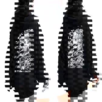 Waifu Anime Horror Girl Aesthetic Women Oversized Hoodie Back Print - Thegiftio