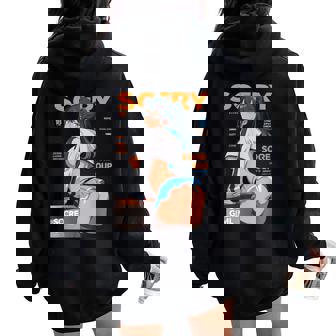 Waifu Sexy Anime Girl Model Cover Page Japanese Style Women Oversized Hoodie Back Print | Seseable CA