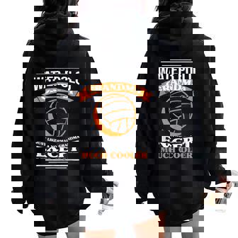 Water Polo Grandma Women Grandmother Sport Water Polo Women Oversized Hoodie Back Print | Mazezy